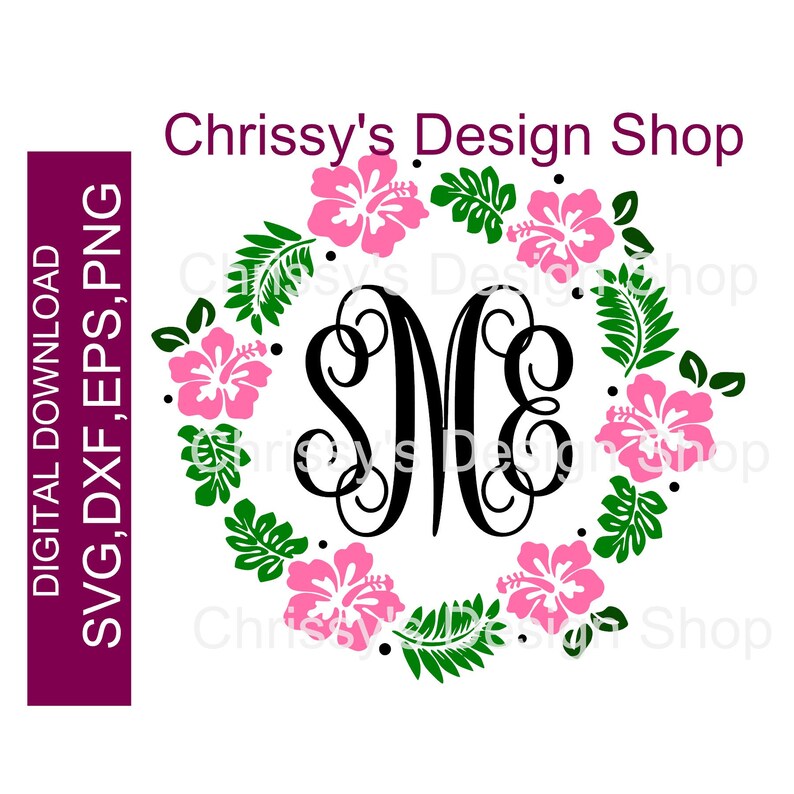 Download Lily flower Monogram SVG Monogram silhouette Spring | Etsy