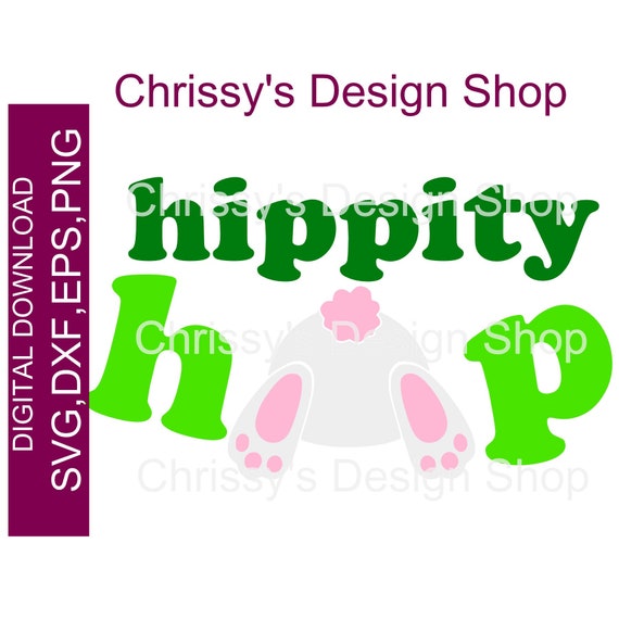 Download Hop Bunny Butt Easter Design Digital Clipart Cut File Instant Download Jpeg Png Svg Eps Dxf Formats Clip Art Art Collectibles