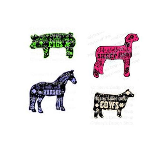 Download Farm Animal Svg 4h Bundle Svg Animal Svg Animal Cut File Etsy