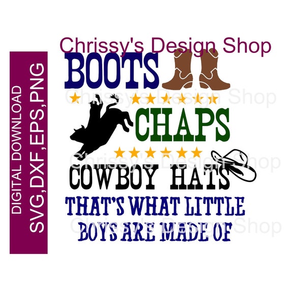 Download Little Boy Cowboy Svg Cut File New Baby Announcement Etsy