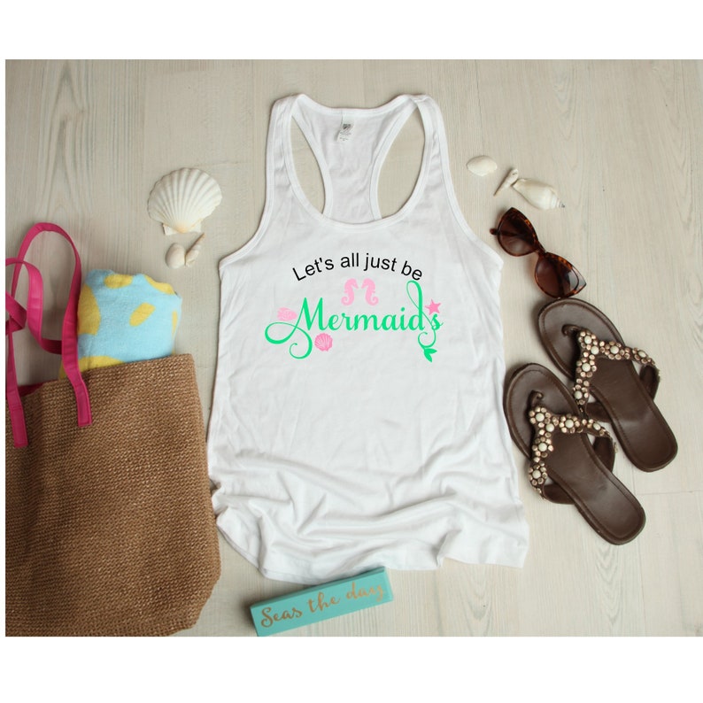 Download Let's all be Mermaids SVG Summer mermaid DXF EPS cut | Etsy