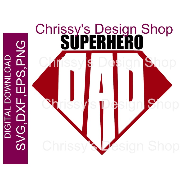 Download Superhero dad svg and silhouette / dad svg / superhero | Etsy
