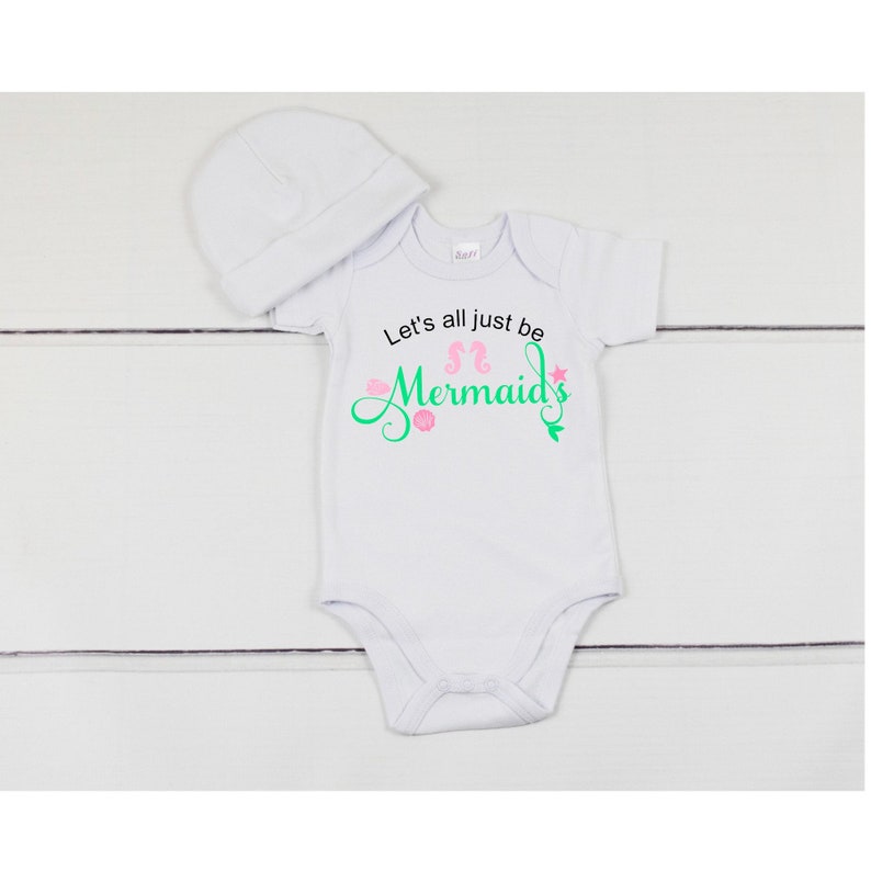 Summer mermaid DXF EPS cut files Let/'s all be Mermaids SVG