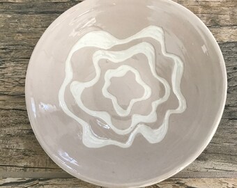 Natural Wave Design Ceramic Bowl