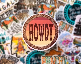 Texas Sticker Western Theme Sticker Western Stickers - Etsy