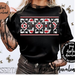 ORIGINAL CREATOR* Aztec Beaded Howdy Loom Pattern V2 PNG digital download | Western| Western png | Aztec | Aztec Design | Howdy | Howdy Font