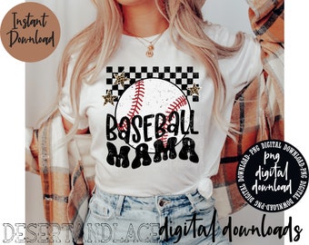 ORIGINAL CREATOR* Baseball Mama PNG digital download (distressed) | Sports | Baseball Mama | Mama shirts | Baseball png | Mama |