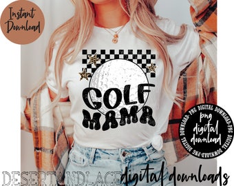 ORIGINAL CREATOR* Golf Mama PNG digital download (distressed) | Sports | Mama shirts | Golf png | Highschool Golf | Mom of a golfer
