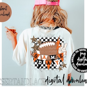 ORIGINELE CREATOR* Game Day Football digitale PNG-download (verouderd) | Sport | Voetbalwedstrijddag | Back to school-game-T-shirt | Voetbal-png