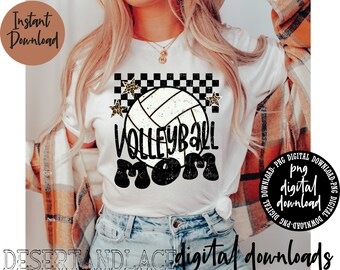 ORIGINAL CREATOR* Volleyball Mom PNG digital download (distressed) | Sports | Volleyball Mom | Mom shirts | Volleyball png | Mom |