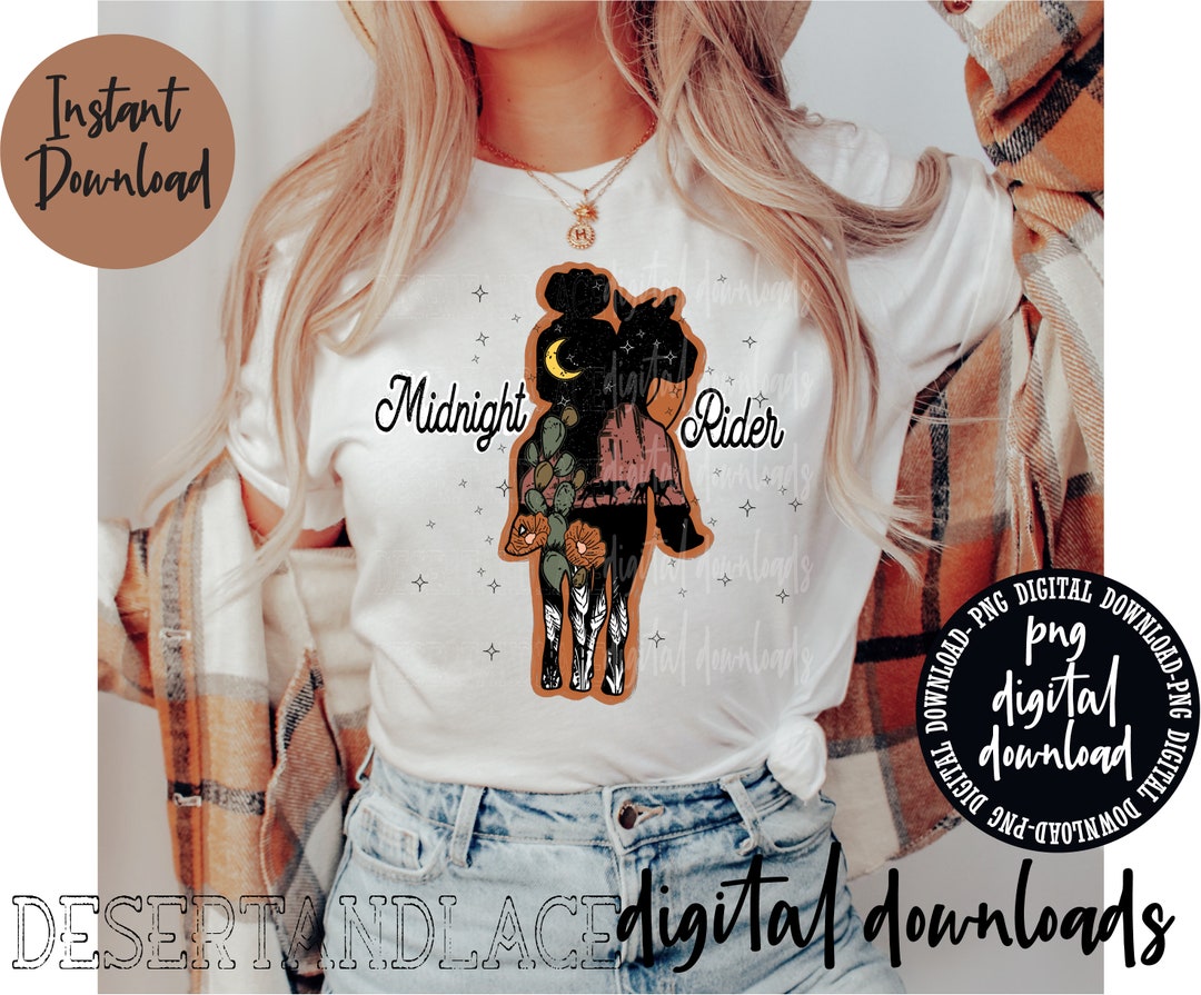ORIGINAL CREATOR* Midnight Rider PNG Digital Download| Western ...