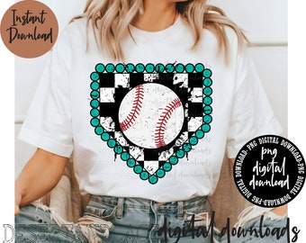 ORIGINAL CREATOR* Turquoise Baseball Plate PNG digital download | Sports | Baseball Tee | Baseball Mama | Baseball Player | Baseball png