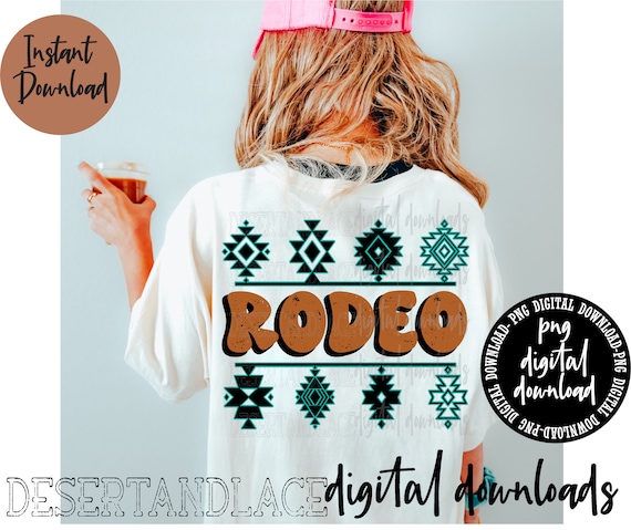 ORIGINAL CREATOR* Aztec Rodeo PNG Digital download| Aztec symbols | Retro Rodeo | Rodeo designs | Cowirl shirts | Cowgal | Punchy Western |