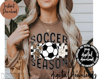 ORIGINAL CREATOR* Soccer Season PNG digital download (distressed) | Sports | Soccer Tee | Soccer Mama | Soccer player | Soccer ball