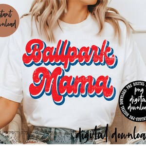 ORIGINAL CREATOR* Distressed Vintage Ballpark Mama | Sports | Baseball Mama | Softball Mama | Baseball png | Mama | Softball