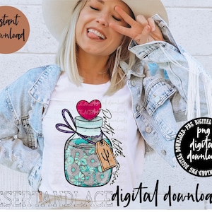 ORIGINAL CREATOR* Pretty Little Poison Turquoise bottle PNG Digital download | Western | Western Sublimation| Conchos | Halloween Turquoise