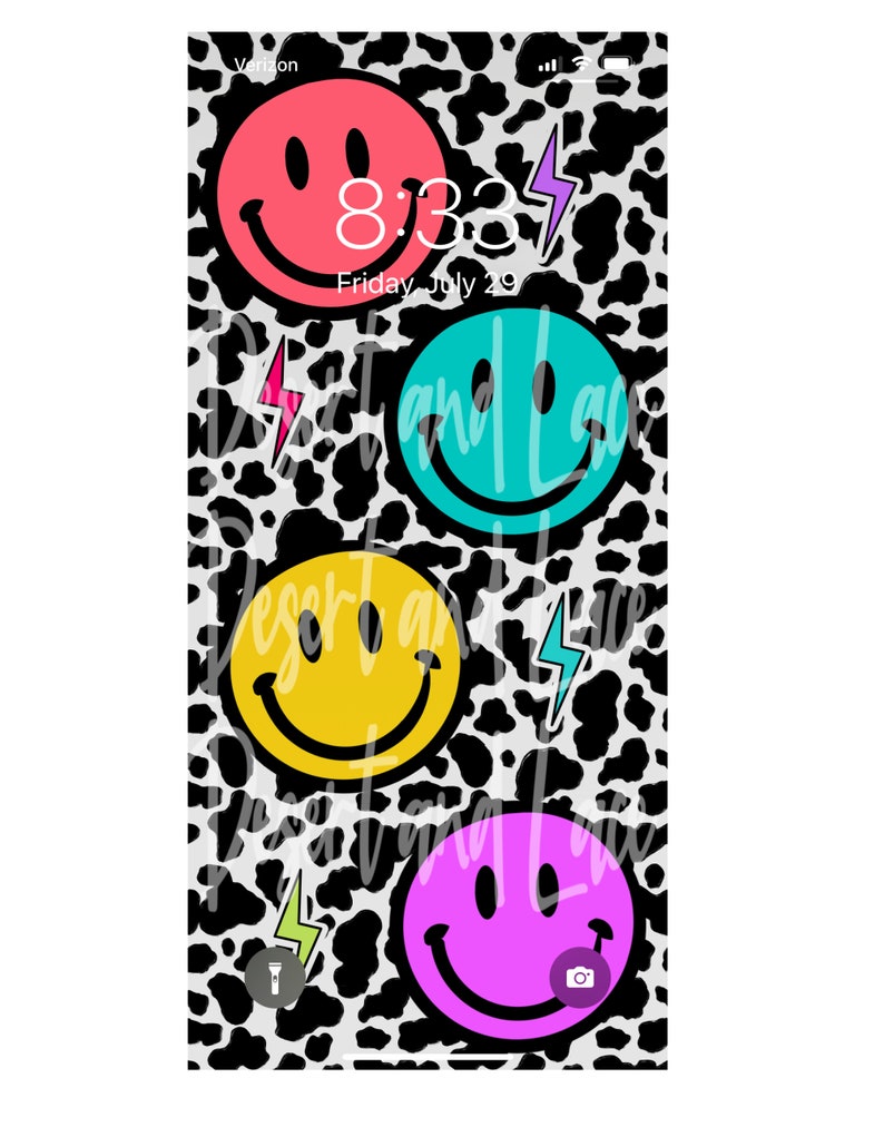 Iphone 13 Lock Screen Wallpaper PNG Digital Download Cowhide - Etsy UK