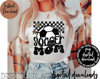 ORIGINAL CREATOR* Soccer Mom PNG digital download (distressed) | Sports | Soccer l Soccer Mom | Mom shirts | Soccer png | Mom |