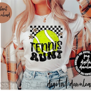 CRIADOR ORIGINAL* Tennis Aunt PNG download digital (angustiado) Esportes | Tia do tênis | Tia camisas | Tênis png | Camisa de tênis do ensino médio |