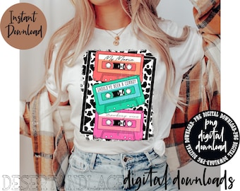 ORIGINAL CREATOR* 90’s Country PNG Digital download| Western png | 90s country | Country Music | Country Music Graphic Tee | Cowprint |retro
