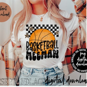 ORIGINAL CREATOR* Basketball Meemaw PNG digitaler Download (beunruhigt) | Basketball-Oma | Meemaw Shirts | Basketball png | Großeltern