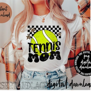 CRIADOR ORIGINAL* Tennis Mom PNG download digital (angustiado) | Esportes | Mãe do tênis | Camisas da mãe | Tênis png | Camisa de tênis do ensino médio