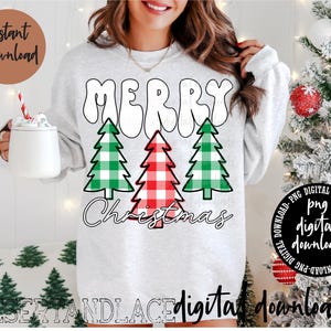 CREATORE ORIGINALE* Alberi di Natale a quadretti PNG Download digitale/ Alberi di Natale / Motivo a quadretti / Pino / Quadretti / Trendy / png