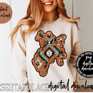 ORIGINAL CREATOR* Aztec Leather Bucking Horse PNG digital download | Western png | Rodeo Design | Aztec Horse | Leather Horse | Aztec print