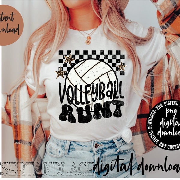 Volleyball Aunt Etsy
