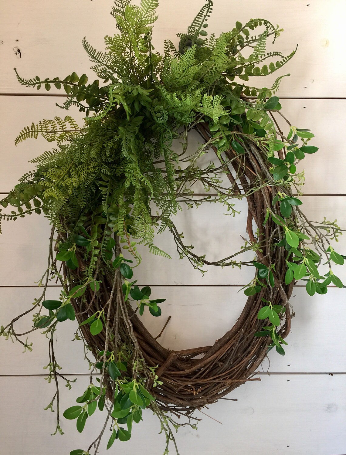 Greenery Wreath Large Wreath Front Door Wreath Summer Etsy