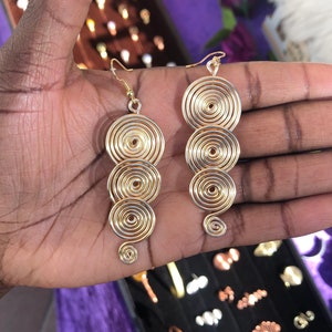 Four Spiral Earrings