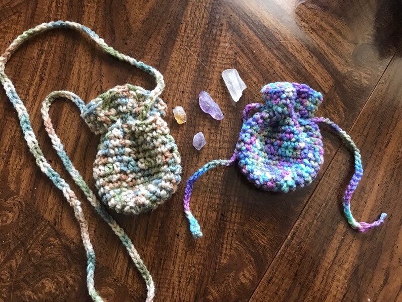 crochet medicine bag