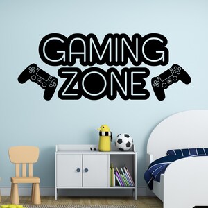 Gaming Zone Wall Decal: Gamer Room Decor