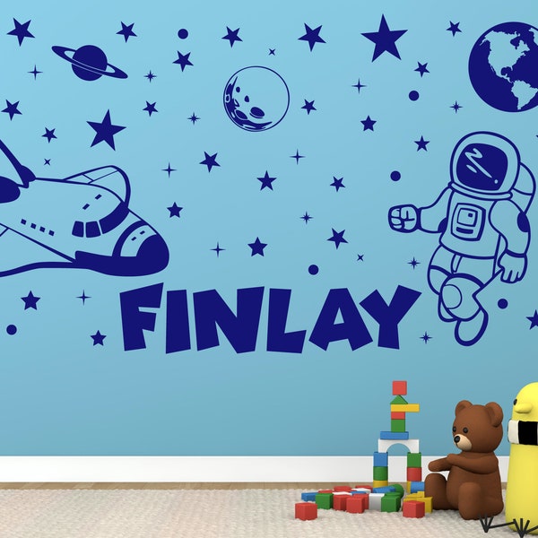 Space Wall Decals Etsy UK