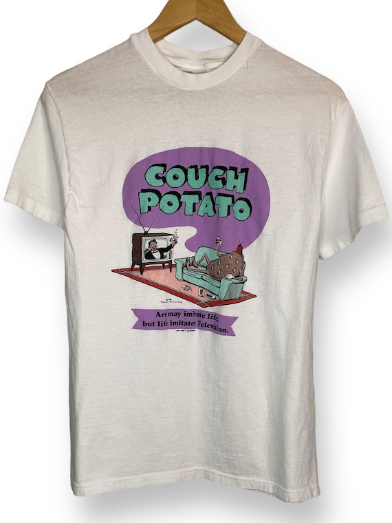 1980's Couch Potato Art T-shirt (L) Last Gasp