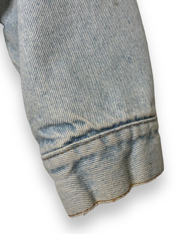 Vintage 1980s LEVI'S Sherpa Lined Denim Jacket Ma… - image 9