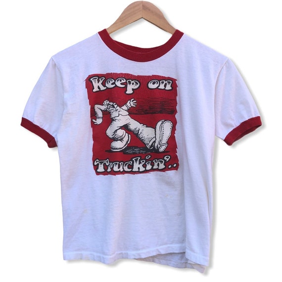 Robert Crumb “Keep on Truckin’” Ringer Tee
