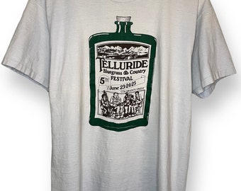 1970's Telluride Bluegrass & Country Festival T-shirt Robert Crumb (L/XL)