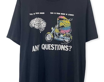 1990’s Brain On Sturgis Black Hills Rally T-shirt (XXL)