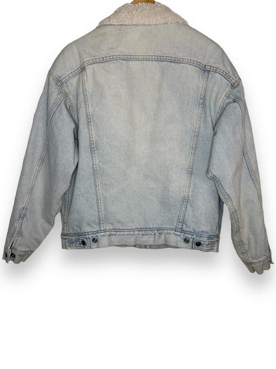 Vintage 1980s LEVI'S Sherpa Lined Denim Jacket Ma… - image 2