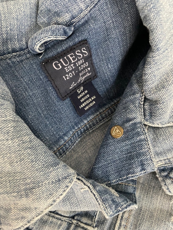 1990’s GUESS Distressed Denim Vest (S) - image 3