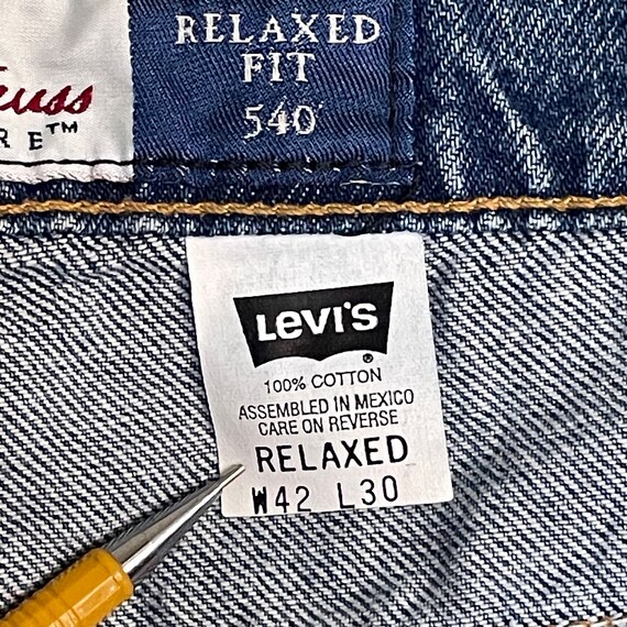 1990’s Levi’s 540 Loose Blue Jeans Deadstock With… - image 6