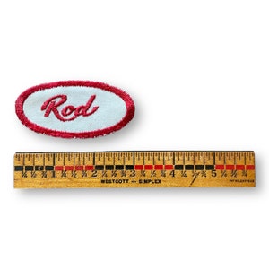 Vintage Patch Name Tag - Rod - Etsy