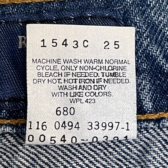 1990’s Levi’s 540 Loose Blue Jeans Deadstock With… - image 7