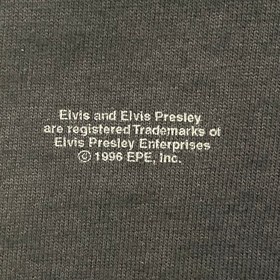 1990's Elvis Presley Portrait Signature T-shirt (… - image 5
