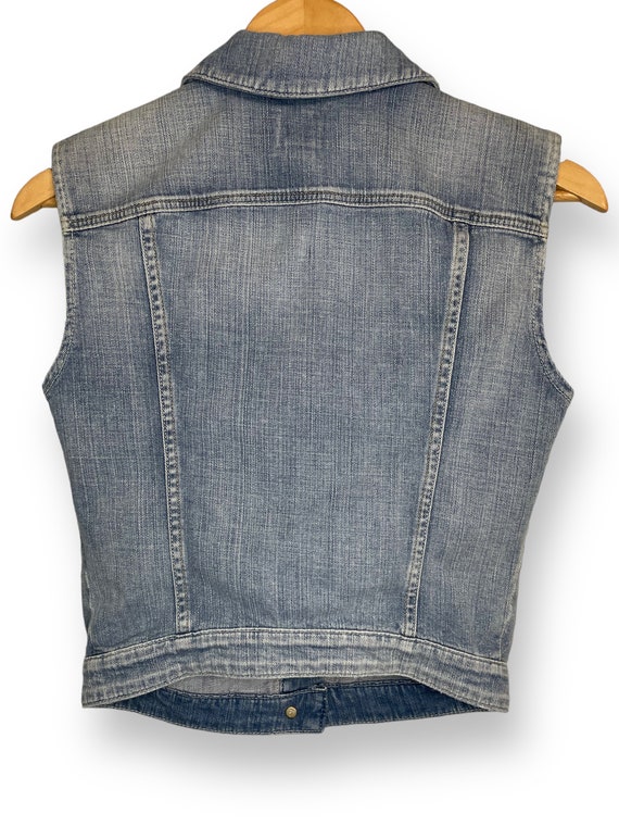 1990’s GUESS Distressed Denim Vest (S) - image 2