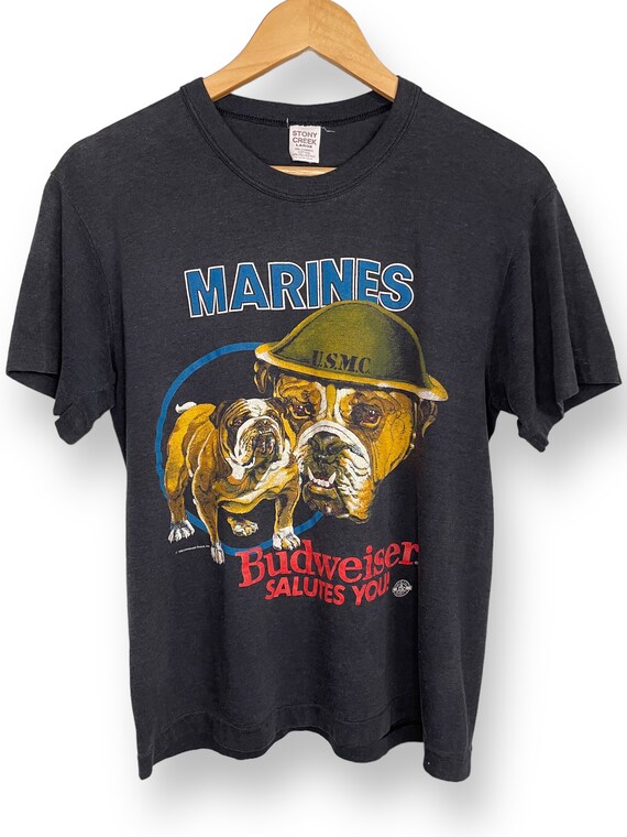 1987 Budweiser USMC Marines T-shirt (L)