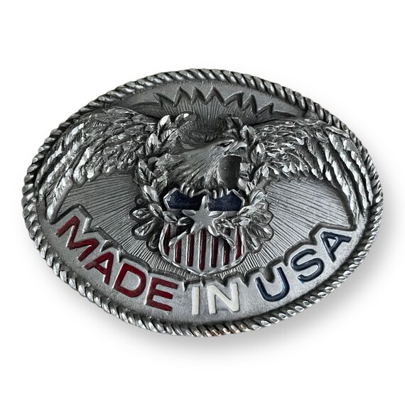 Vintage Y2K Made In USA Belt Buckle Gem