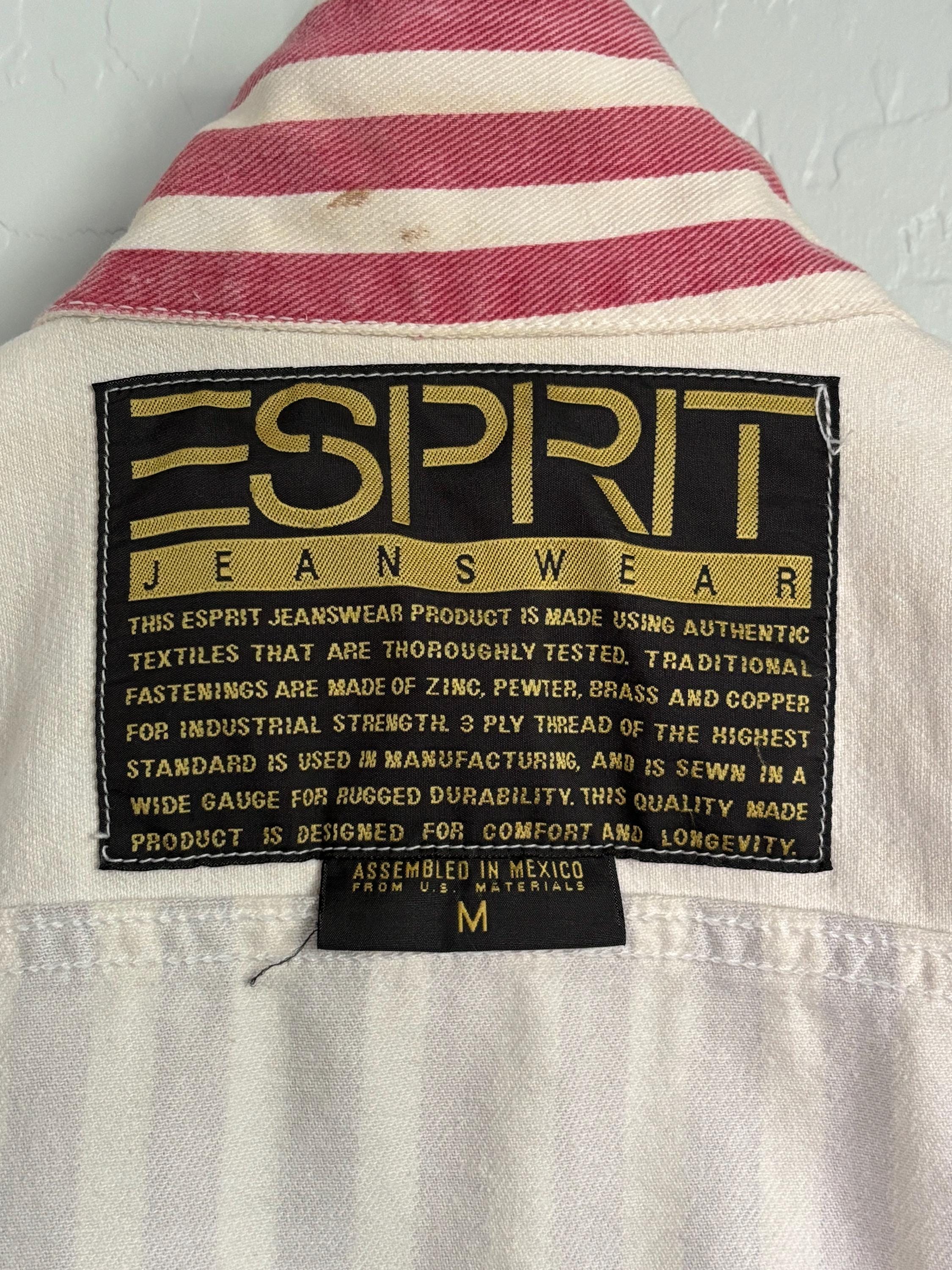 1990年代ヴィンテージ パステルカラー ブロックストライプ ESPRIT 