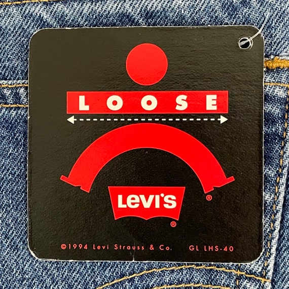 1990’s Levi’s 540 Loose Blue Jeans Deadstock With… - image 9